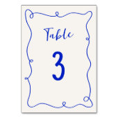 Hand getrokken Squiggle Lijst bruiloft Kaart (Voorkant)