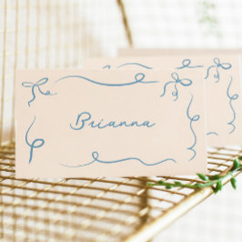 Hand getrokken Squiggle Lijst Place Card Plaatskaartje
