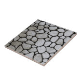 Hand getrokken stenen Moderne badkamer decor Zwart Tegeltje (Zijkant)