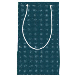 Hand getrokken Stippen op donker Blauwgroen Klein Cadeauzakje