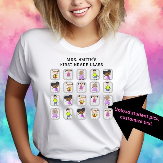 Hand getrokken Student Afbeelding T-shirt