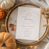 Hand getrokken Sweet Little Pumpkin Herfst Baby sh Kaart