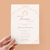 Hand getrokken Sweet Little Pumpkin Herfst Baby sh Kaart