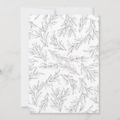 Hand getrokken takken Baby shower uitnodiging (Achterkant)