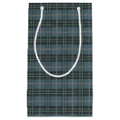 Hand getrokken Tartan Plaid Blauwe Strepen Patroon Klein Cadeauzakje (Voorkant)
