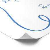 Hand getrokken tekeningen Champagne Pour Wedding W Poster (Hoek)