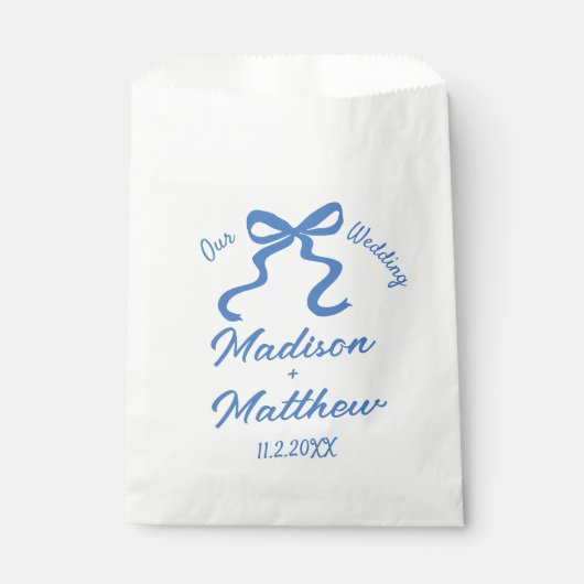 Hand getrokken tekeningen Doodles lint boog bruilo Bedankzakje (Voorkant)