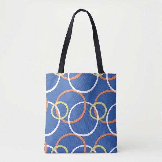Hand getrokken  textuurpatroon tote bag (Voorkant)