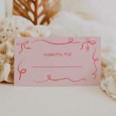 Hand getrokken Thanksgiving Dinner Place Card Plaatskaartje