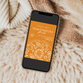 Hand getrokken Thanksgiving Doodle Uitnodiging