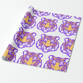 Hand getrokken Tiger Fan Wrapping Paper Cadeaupapier