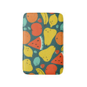 Hand getrokken tropisch fruitpatroon badmat (Voorkant Verticaal)