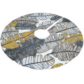 Hand getrokken: tropische bladeren kerstboom rok (Gekanteld)