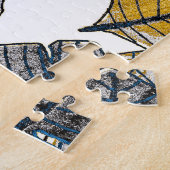 Hand getrokken: tropische bladeren legpuzzel (Zijkant)