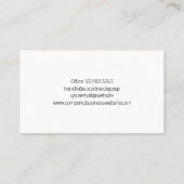 Hand getrokken tropische bladeren patroon visitekaartje (Achterkant)