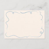  Hand Getrokken Trouwdetails Kaart (Achterkant)