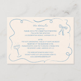  Hand Getrokken Trouwdetails Kaart