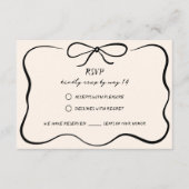 Hand Getrokken Trouwen RSVP Kaart (Voorkant)