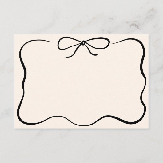 Hand Getrokken Trouwen RSVP Kaart (Achterkant)