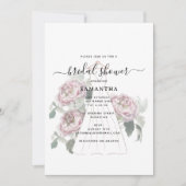 Hand getrokken trouwjurk Floral Vrijgezellenfeest Kaart (Voorkant)