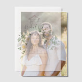 Hand getrokken trouwjurk Floral Vrijgezellenfeest Vellum Uitnodigingen (Offset (Koppel))