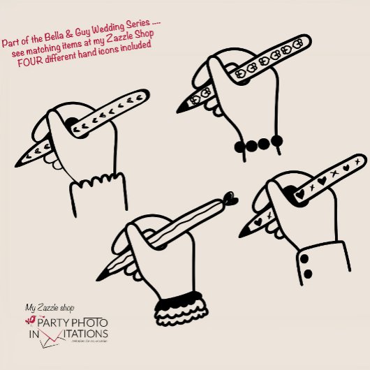 Hand getrokken Trouwtafel nummer Kaart