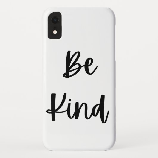 Hand getrokken typografie Be Kind Quote iPhone Cas Case-Mate iPhone Case (Achterkant)