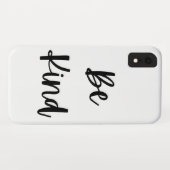 Hand getrokken typografie Be Kind Quote iPhone Cas Case-Mate iPhone Case (Achterkant (horizontaal))