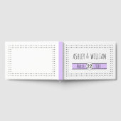 Hand getrokken typografie lilavendel geometrische  gastenboek (Volledig)