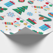 Hand getrokken Vector Art Christmas Elements Cadeaupapier (Hoek)