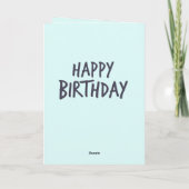 Hand getrokken verjaardag Kaart (Achterkant)