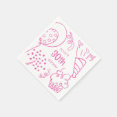 Hand getrokken verjaardagsfeestje elke leeftijd Ho Servet (Hoek)