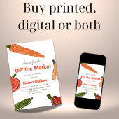 Hand getrokken vers uit de markt Vrijgezellenfeest Kaart