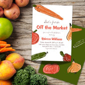 Hand getrokken vers uit de markt Vrijgezellenfeest Kaart