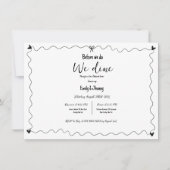 Hand getrokken voordat we gaan dineren repetitie d aankondiging (Voorkant)