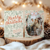 Hand getrokken vrolijke kerst Kaart