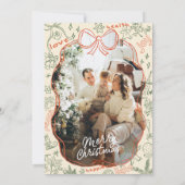 Hand getrokken vrolijke kerst Kaart (Achterkant)