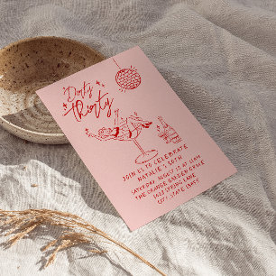 Hand getrokken vuile dertig 30e leuke verjaardagsf kaart