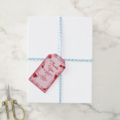 Hand getrokken vuile dertig verjaardagsfeest gunst cadeaulabel (Met Touw)
