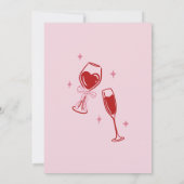 Hand getrokken vuile dertig verjaardagsfeestje kaart (Achterkant)