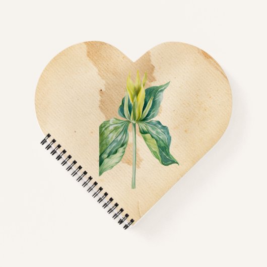 Hand getrokken Wake Robin Notitieboek (Voorkant)