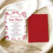 Hand getrokken wat er op uw telefoon Baby shower s Kaart