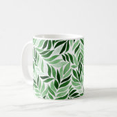 Hand-getrokken Waterverf Abstract Naadloos Patroon Koffiemok (Voorkant links)