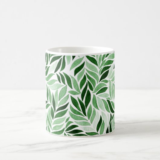 Hand-getrokken Waterverf Abstract Naadloos Patroon Koffiemok (Center)