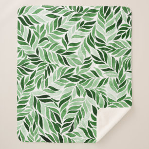 Hand-getrokken Waterverf Abstract Naadloos Patroon Sherpa Deken