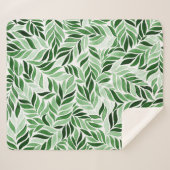 Hand-getrokken Waterverf Abstract Naadloos Patroon Sherpa Deken (Voorkant (horizontaal))