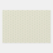 Hand getrokken Waterverf Green Bows Wrapping Paper (Voorkant 3)