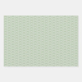 Hand getrokken Waterverf Green Bows Wrapping Paper (Voorkant 3)