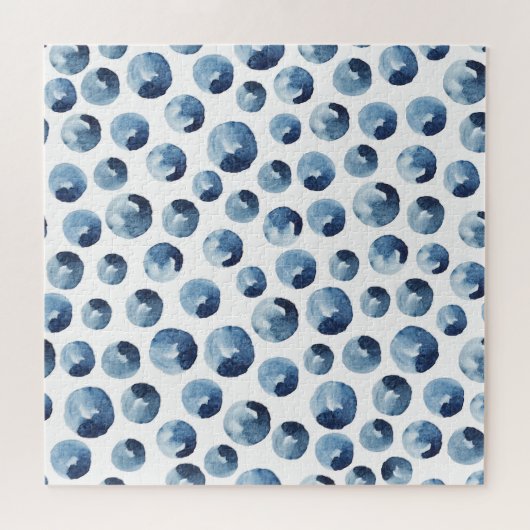 Hand getrokken Waterverf Naadloze Wallpaper Legpuzzel (Horizontaal)