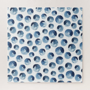 Hand getrokken Waterverf Naadloze Wallpaper Legpuzzel